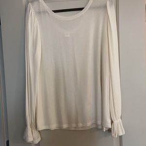 Gap Knit Top With Bell Sleeve